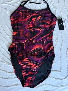 NWT TYR Furo Durafast Elite Cutoutfit Swimsuit  Size 36